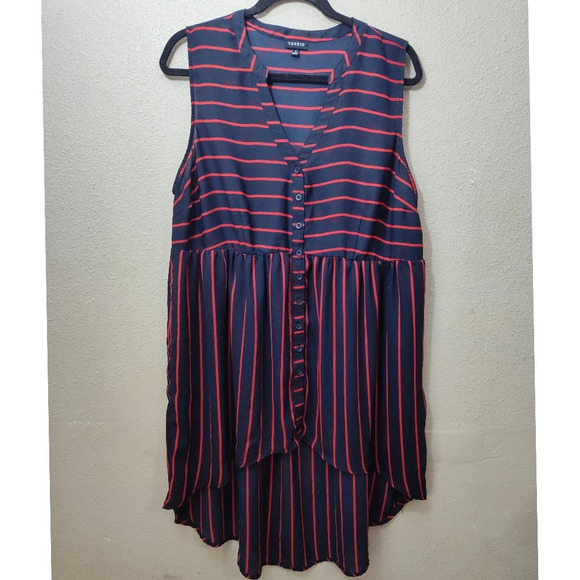 Torrid Lexie Georgette Tunic Tank Top Size 1 - Picture 2 of 6